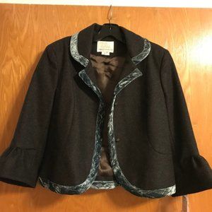 Sara Berman | Velvet-Trimmed Jacket XS